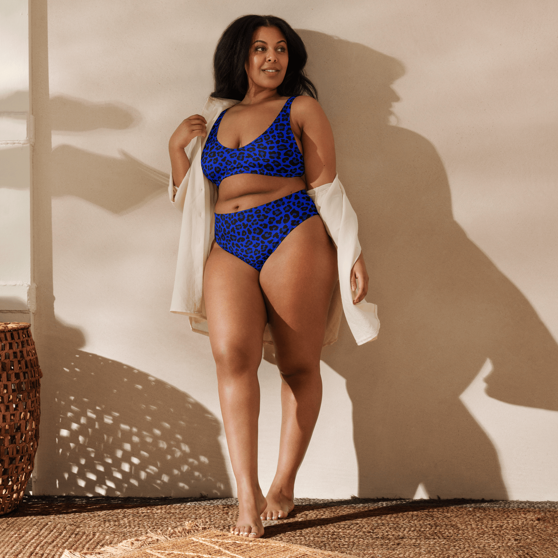 Noir Leopard High - Waisted Sport Bikini Bottom - Goth Cloth Co.8545716_12042