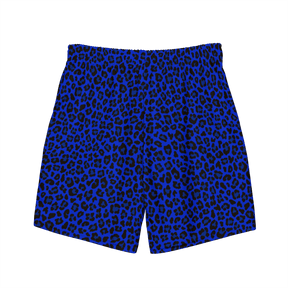Noir Leopard Men's Lined Swim Trunks - Goth Cloth Co.2393421_14636