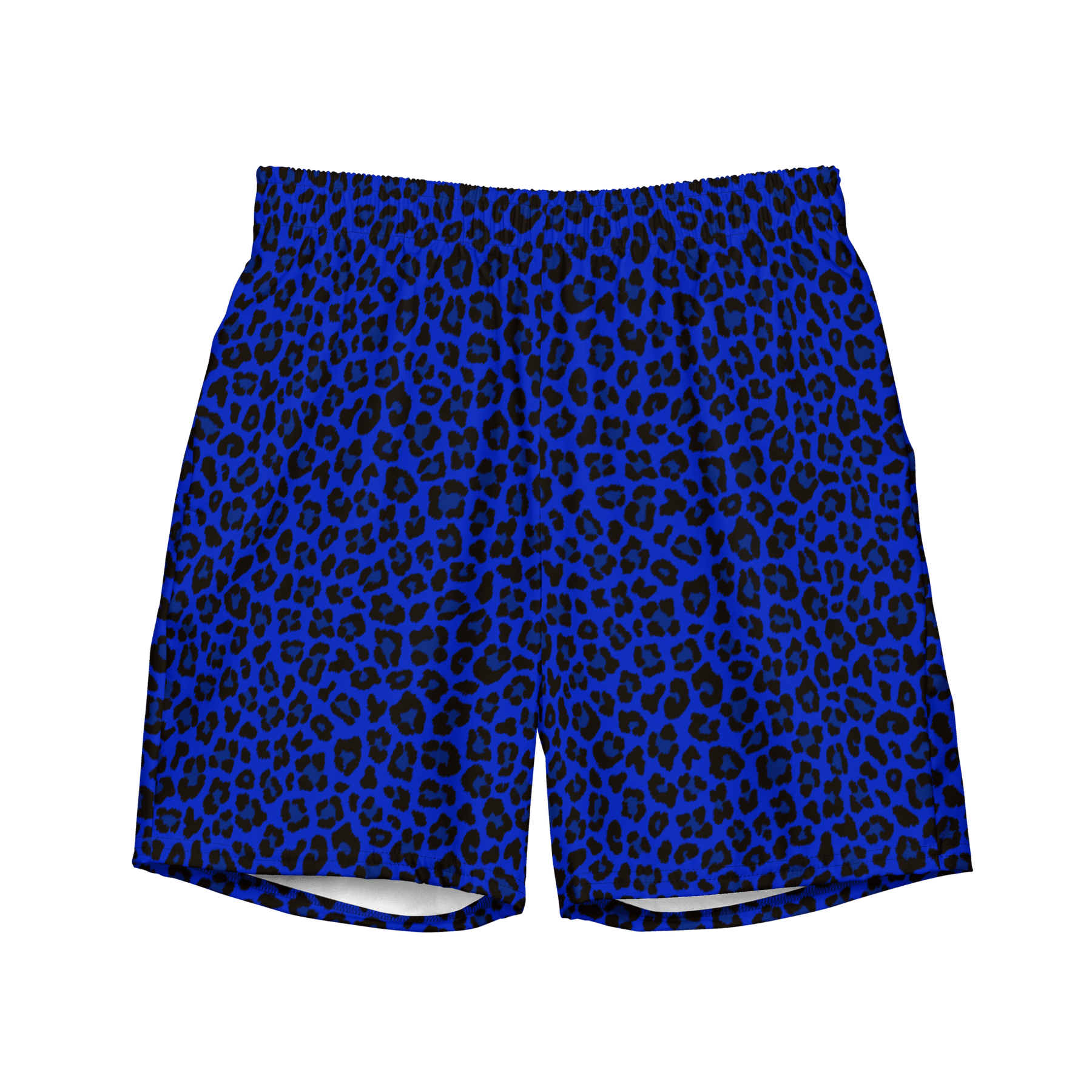 Noir Leopard Men's Lined Swim Trunks - Goth Cloth Co.2393421_14636