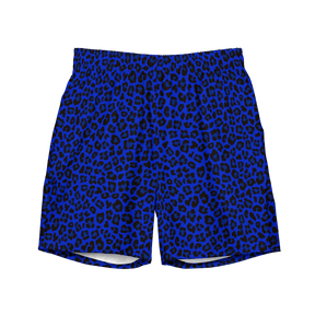 Noir Leopard Men's Lined Swim Trunks - Goth Cloth Co.2393421_14636