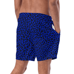 Noir Leopard Men's Lined Swim Trunks - Goth Cloth Co.2393421_14636