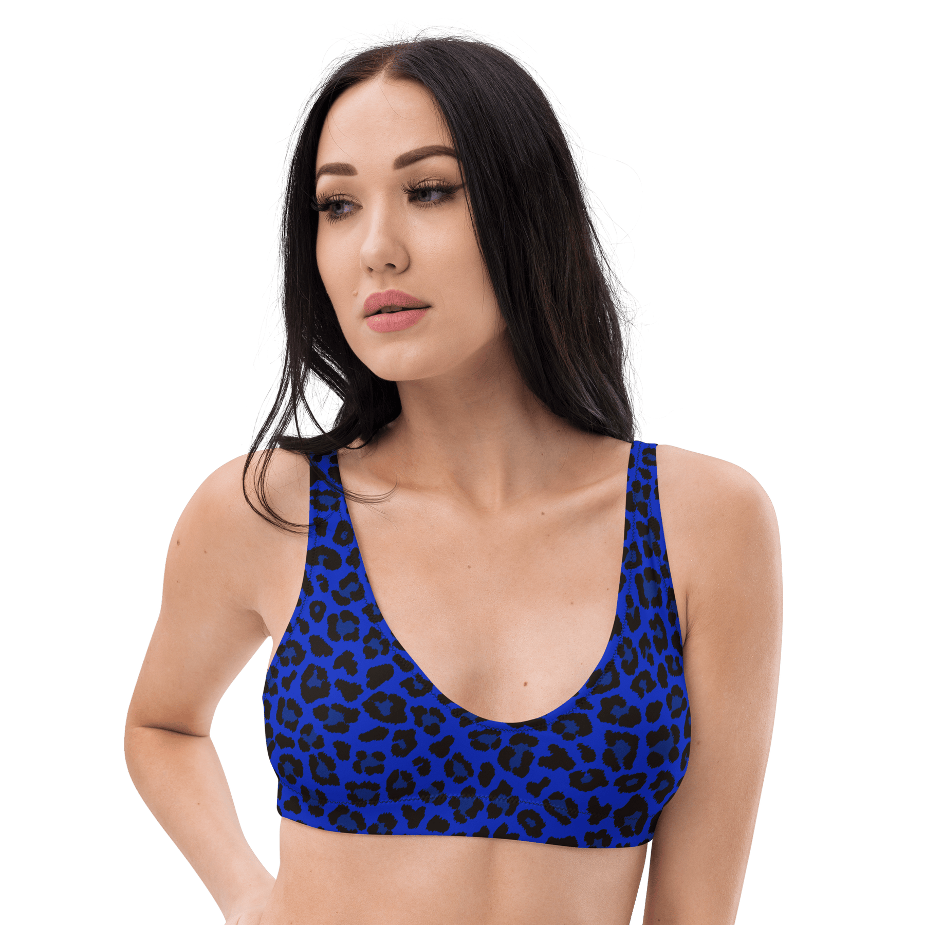 Noir Leopard Padded Sport Bikini Top - Goth Cloth Co.1896421_12035