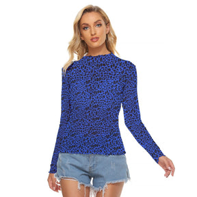 Noir Leopard Women's Long Sleeve Mesh Top - Goth Cloth Co.ADS-3WTXWC16-PFCUJ-FFFFFF-XS