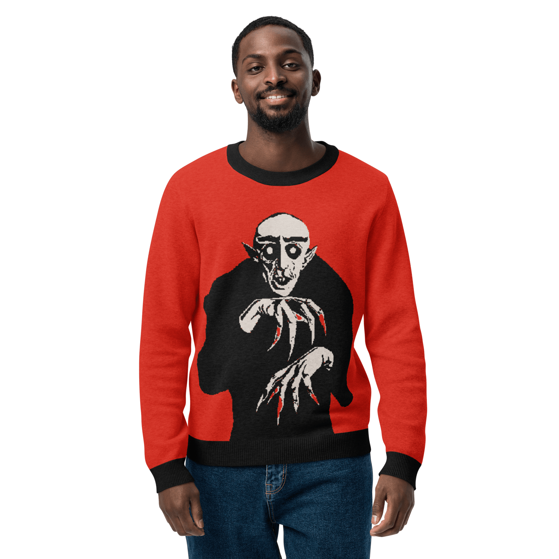 Nosferatu Nights Knit Crewneck Sweater - Goth Cloth Co.8927855_19635