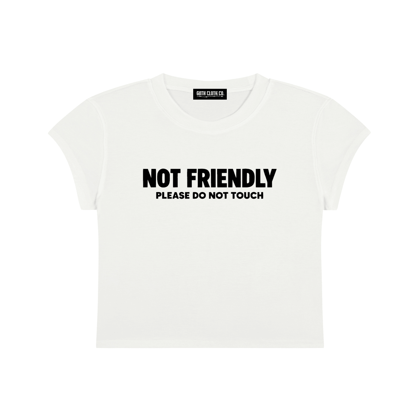 Not Friendly Baby Tee - Goth Cloth Co.260916PODAA1217016