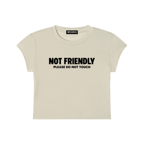 Not Friendly Baby Tee - Goth Cloth Co.260916PODAA1217021