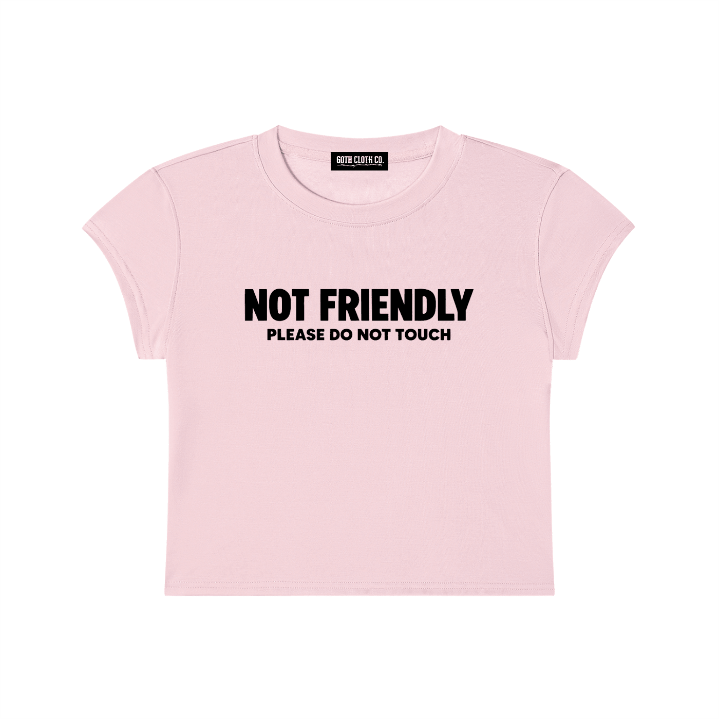 Not Friendly Baby Tee - Goth Cloth Co.260916PODAA1217026