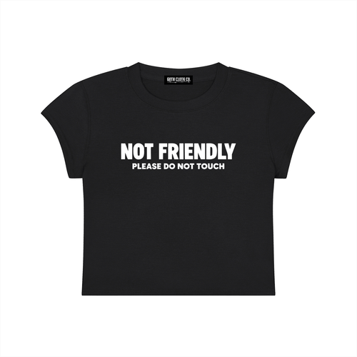 Not Friendly Baby Tee - Goth Cloth Co.260916PODAA1242001