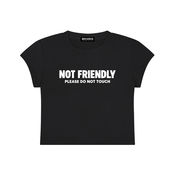 Not Friendly Baby Tee - Goth Cloth Co.260916PODAA1242001