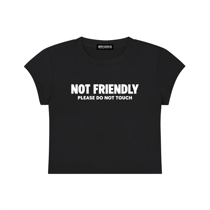 Not Friendly Baby Tee - Goth Cloth Co.260916PODAA1242001