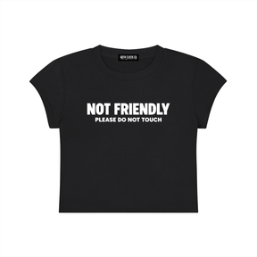 Not Friendly Baby Tee - Goth Cloth Co.260916PODAA1242001