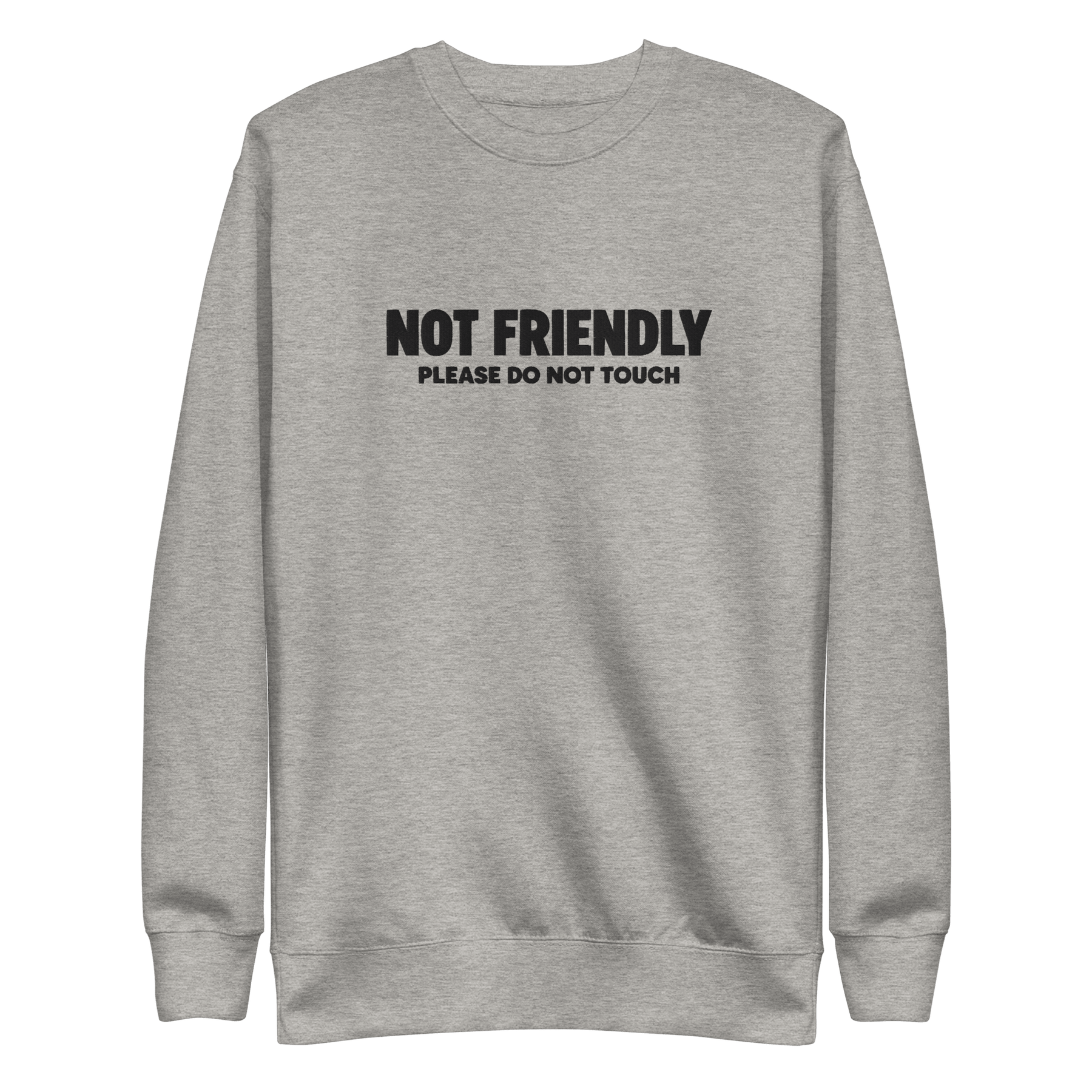 Not Friendly Embroidered Sweatshirt - Goth Cloth Co.Sweatshirt6995611_11244