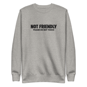 Not Friendly Embroidered Sweatshirt - Goth Cloth Co.Sweatshirt6995611_11244