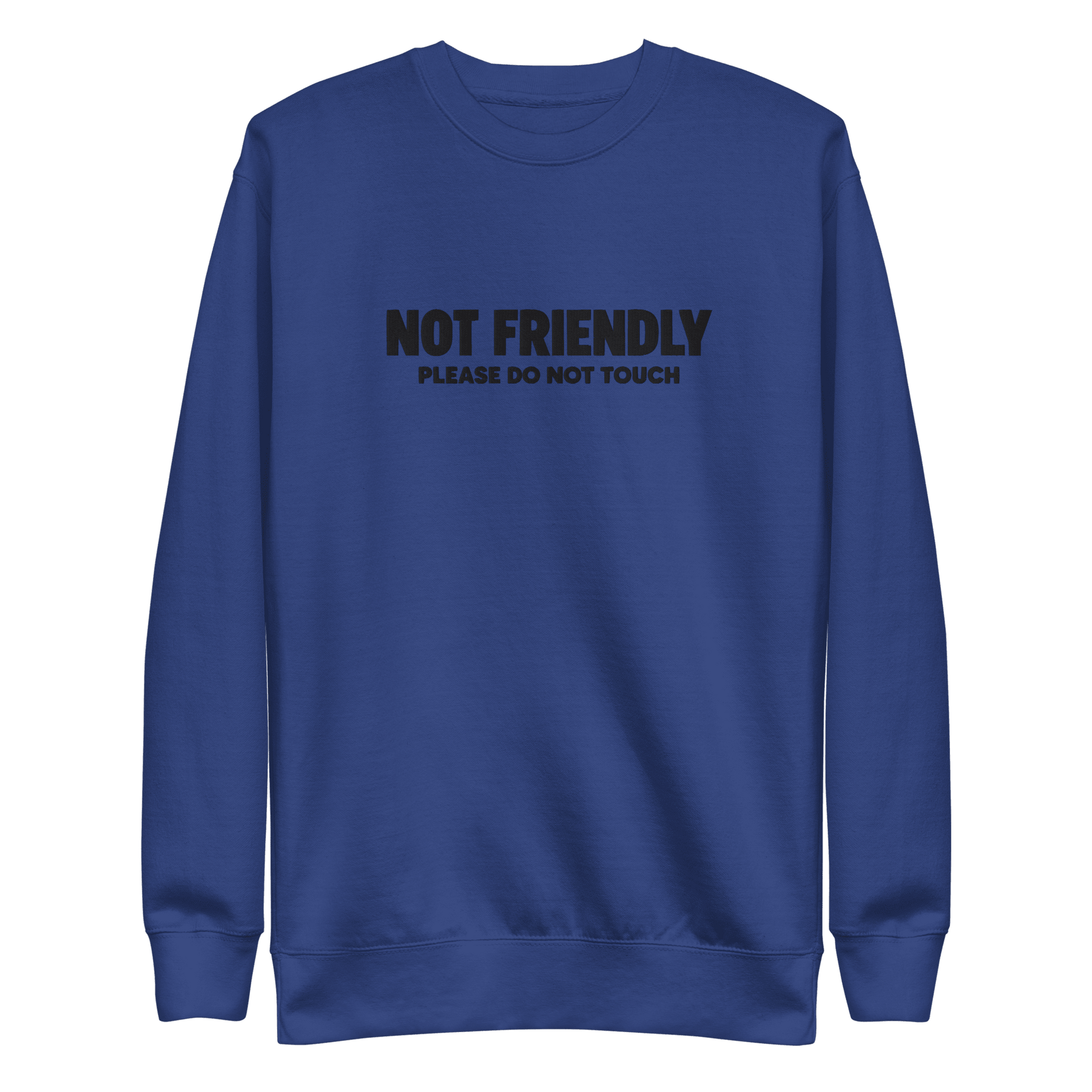 Not Friendly Embroidered Sweatshirt - Goth Cloth Co.Sweatshirt6995611_13869