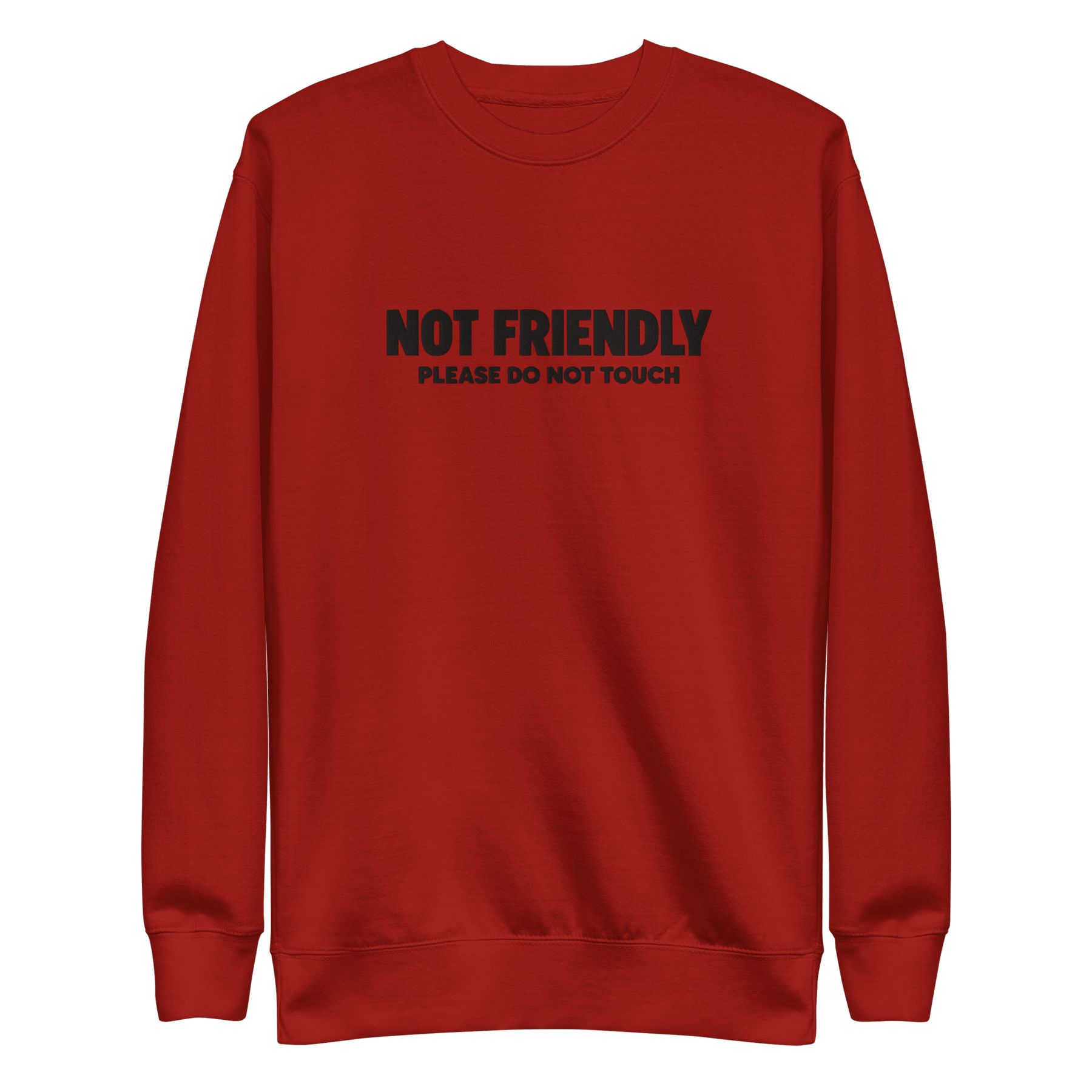 Not Friendly Embroidered Sweatshirt - Goth Cloth Co.Sweatshirt6995611_13875