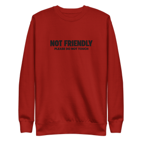 Not Friendly Embroidered Sweatshirt - Goth Cloth Co.Sweatshirt6995611_13875