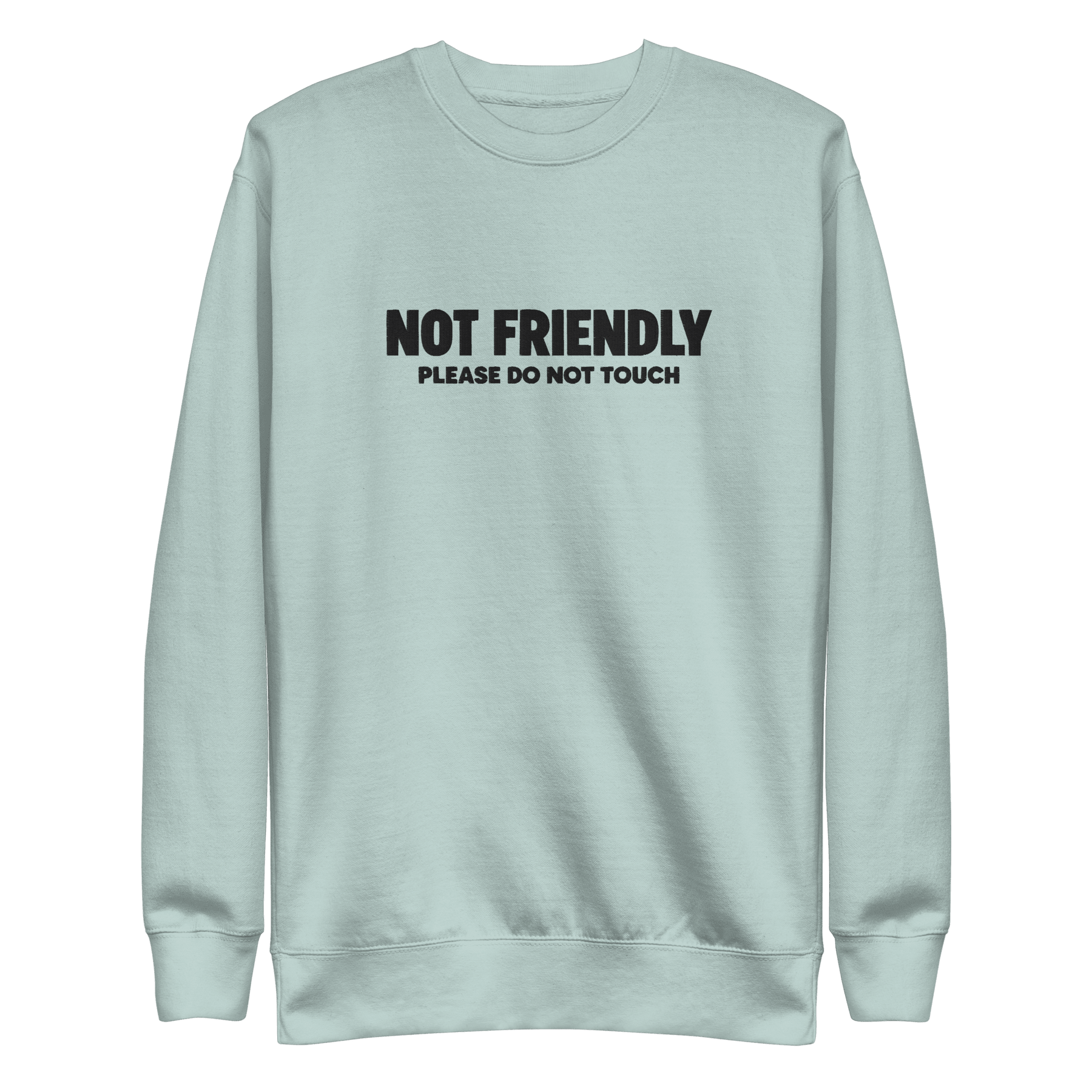 Not Friendly Embroidered Sweatshirt - Goth Cloth Co.Sweatshirt6995611_13950