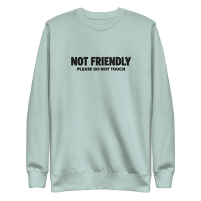 Not Friendly Embroidered Sweatshirt - Goth Cloth Co.Sweatshirt6995611_13950