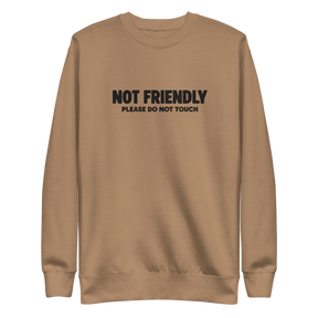 Not Friendly Embroidered Sweatshirt - Goth Cloth Co.Sweatshirt6995611_25526