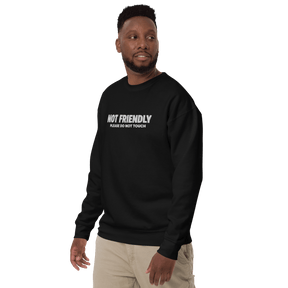 Not Friendly Embroidered Sweatshirt - Goth Cloth Co.Sweatshirt6995611_25544