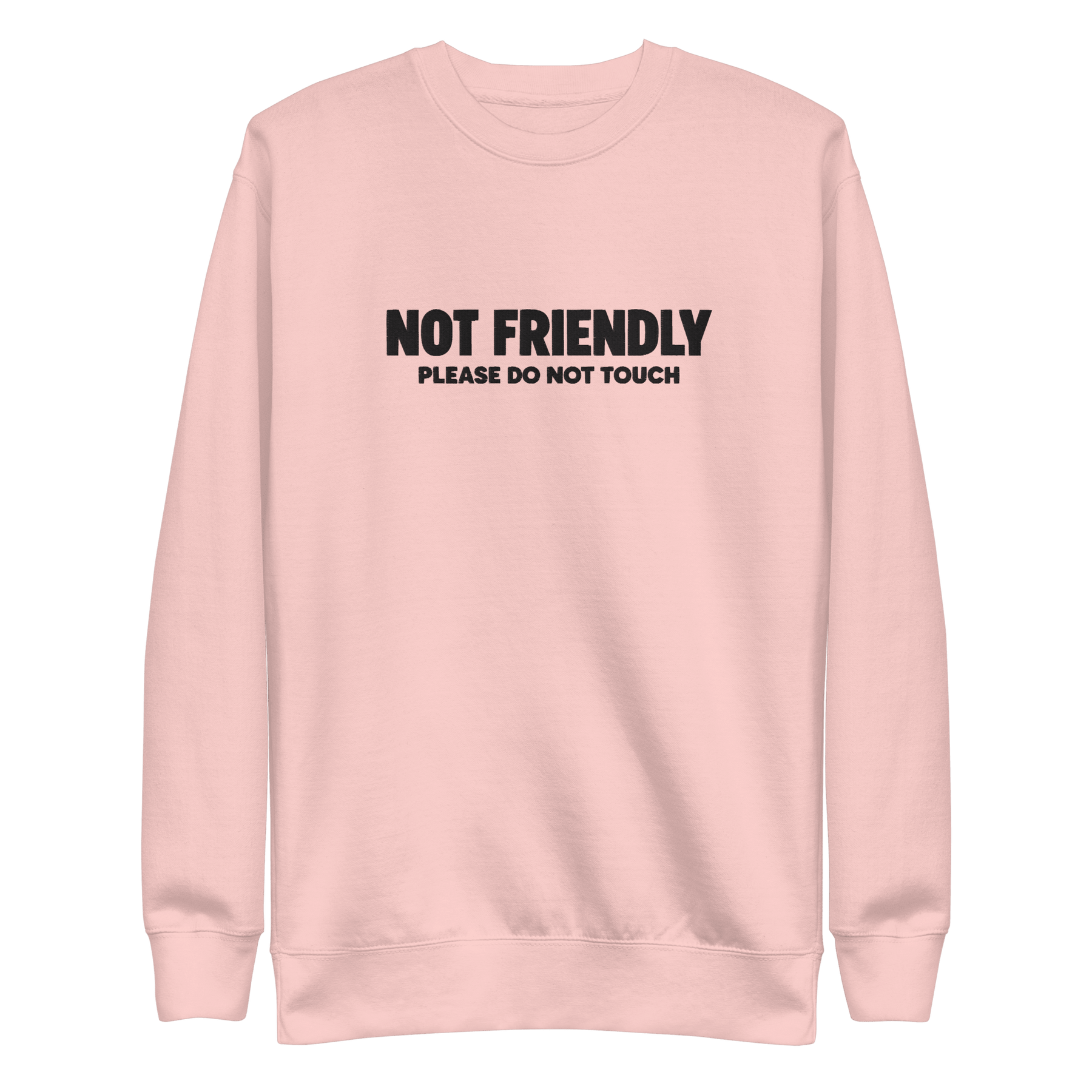 Not Friendly Embroidered Sweatshirt - Goth Cloth Co.Sweatshirt6995611_25544