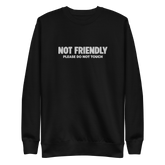 Not Friendly Embroidered Sweatshirt - Goth Cloth Co.Sweatshirt7203141_11254