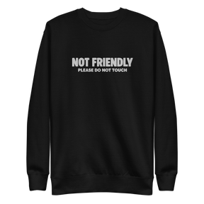 Not Friendly Embroidered Sweatshirt - Goth Cloth Co.Sweatshirt7203141_11254