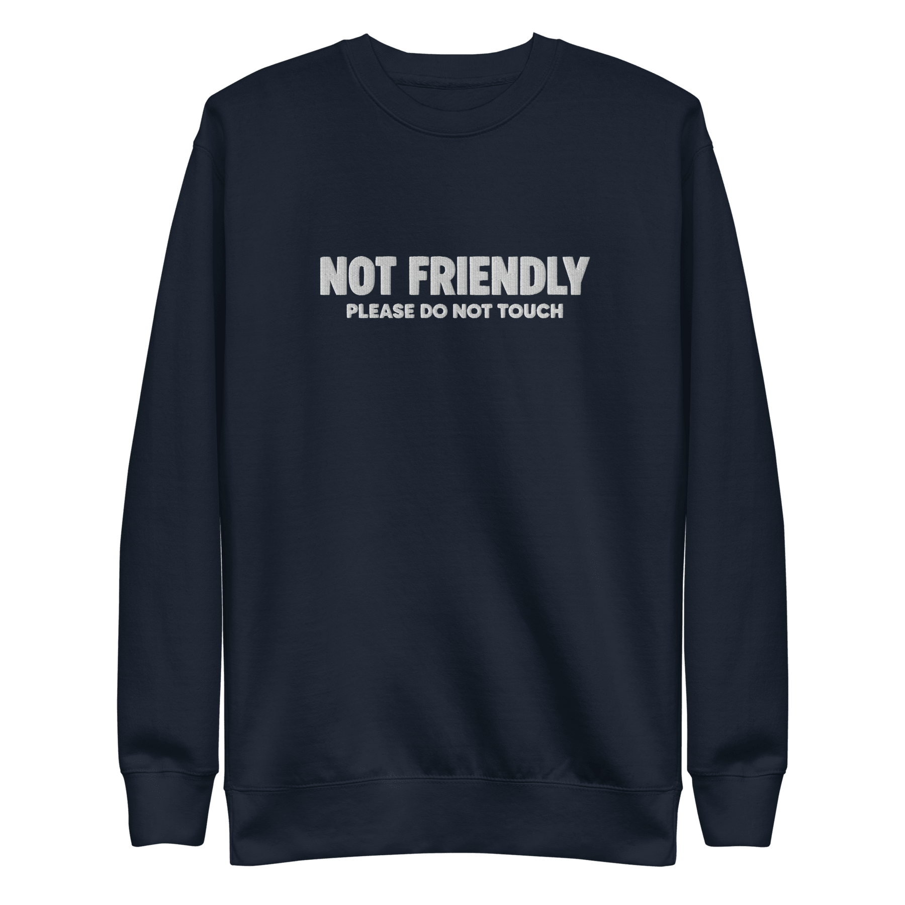 Not Friendly Embroidered Sweatshirt - Goth Cloth Co.Sweatshirt7203141_13252