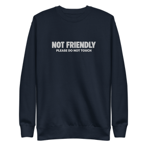 Not Friendly Embroidered Sweatshirt - Goth Cloth Co.Sweatshirt7203141_13252
