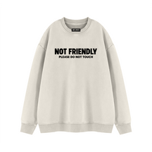 Not Friendly Vintage Wash Fleece Sweatshirt - Goth Cloth Co.260916PODRA0689006