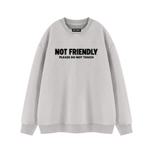 Not Friendly Vintage Wash Fleece Sweatshirt - Goth Cloth Co.260916PODRA0689011