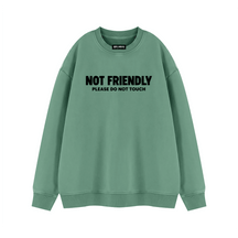 Not Friendly Vintage Wash Fleece Sweatshirt - Goth Cloth Co.260916PODRA0689021