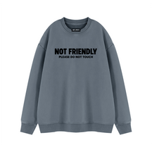 Not Friendly Vintage Wash Fleece Sweatshirt - Goth Cloth Co.260916PODRA0689026
