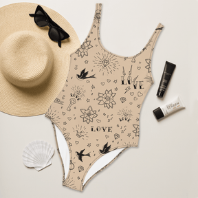 Nude Tattoo One-Piece Swimsuit - Goth Cloth Co.3293626_9014