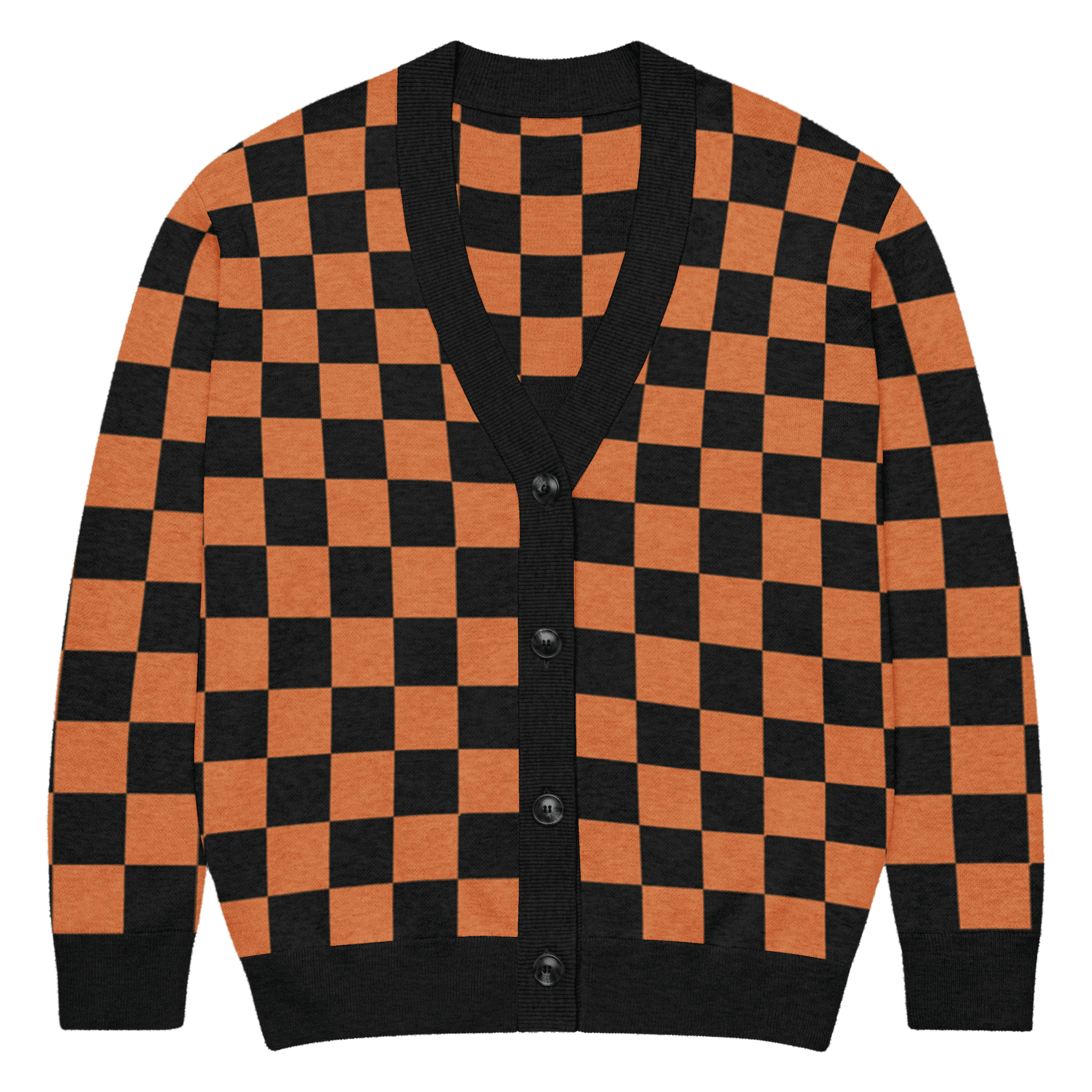 October Tiles Checkerboard Knit Cardigan - Goth Cloth Co.5331120_21030