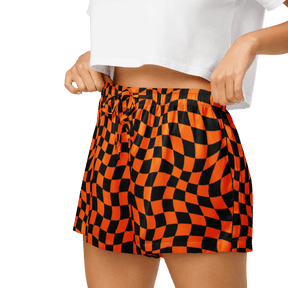 October Tiles Checkered Silky Pajama Shorts - Goth Cloth Co.2121668_20988