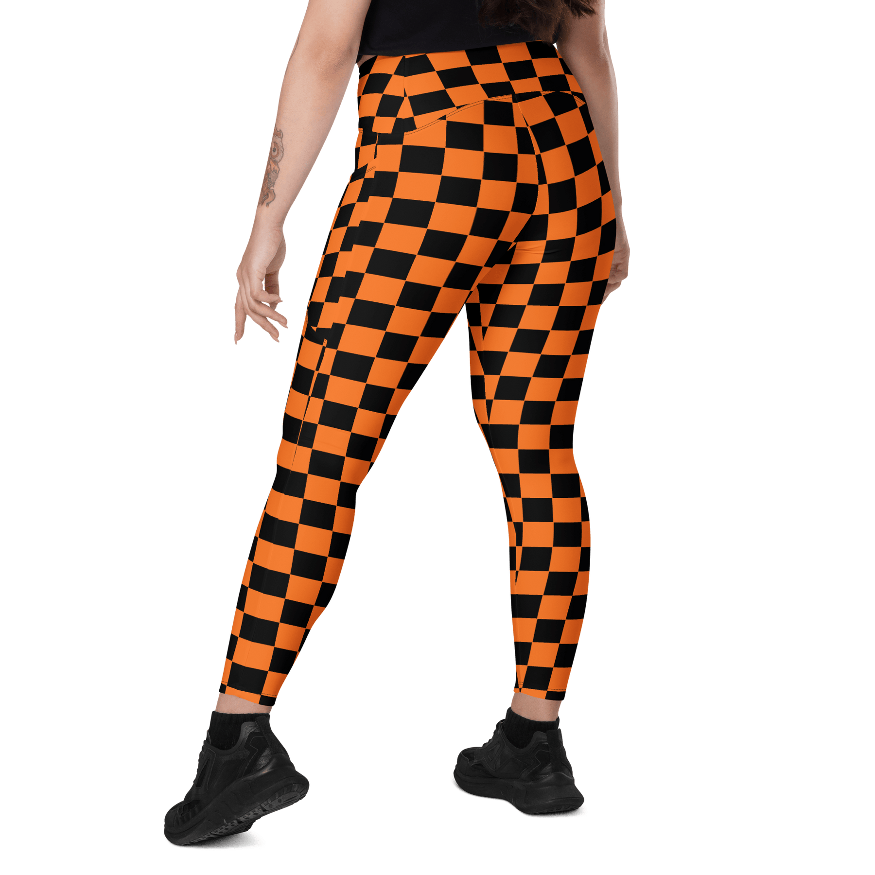 October Tiles Crossover Leggings with Pockets - Goth Cloth Co.5328602_14137