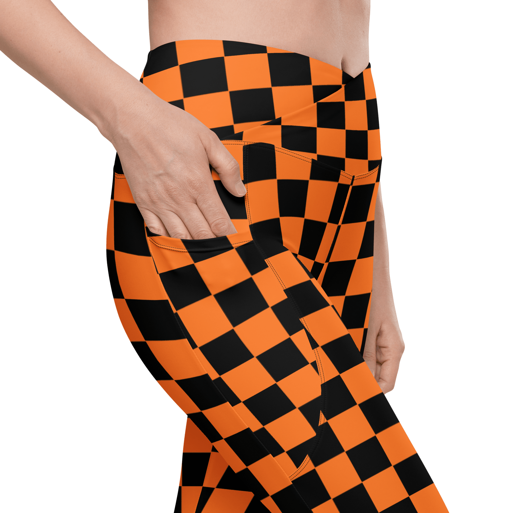 October Tiles Crossover Leggings with Pockets - Goth Cloth Co.5328602_14137