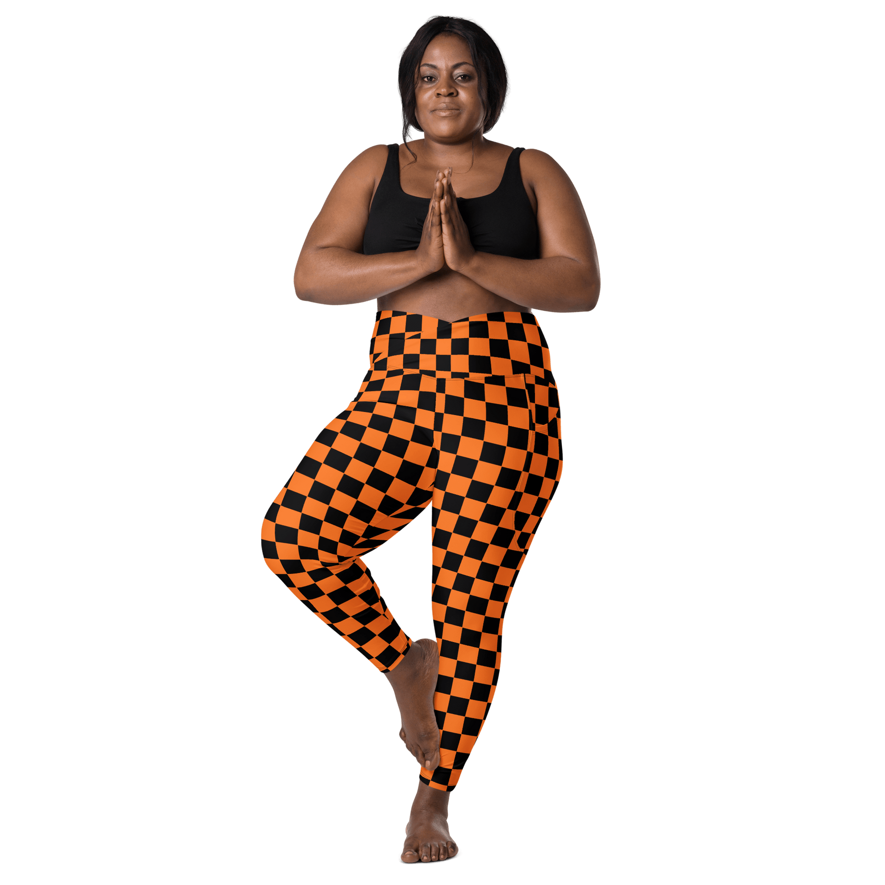 October Tiles Crossover Leggings with Pockets - Goth Cloth Co.5328602_14137