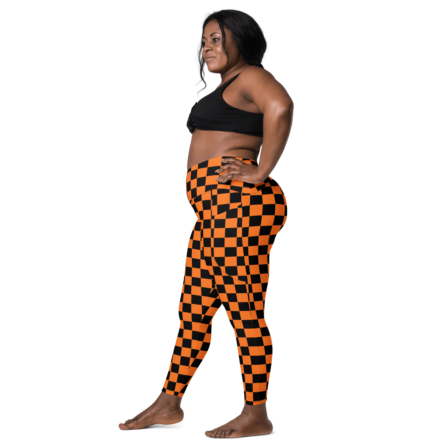 October Tiles Crossover Leggings with Pockets - Goth Cloth Co.5328602_14137