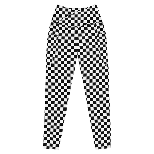 OG Checkerboard Crossover Leggings with Pockets - Goth Cloth Co.8771517_14137