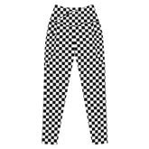 OG Checkerboard Crossover Leggings with Pockets - Goth Cloth Co.8771517_14137