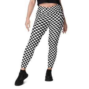 OG Checkerboard Crossover Leggings with Pockets - Goth Cloth Co.8771517_14137