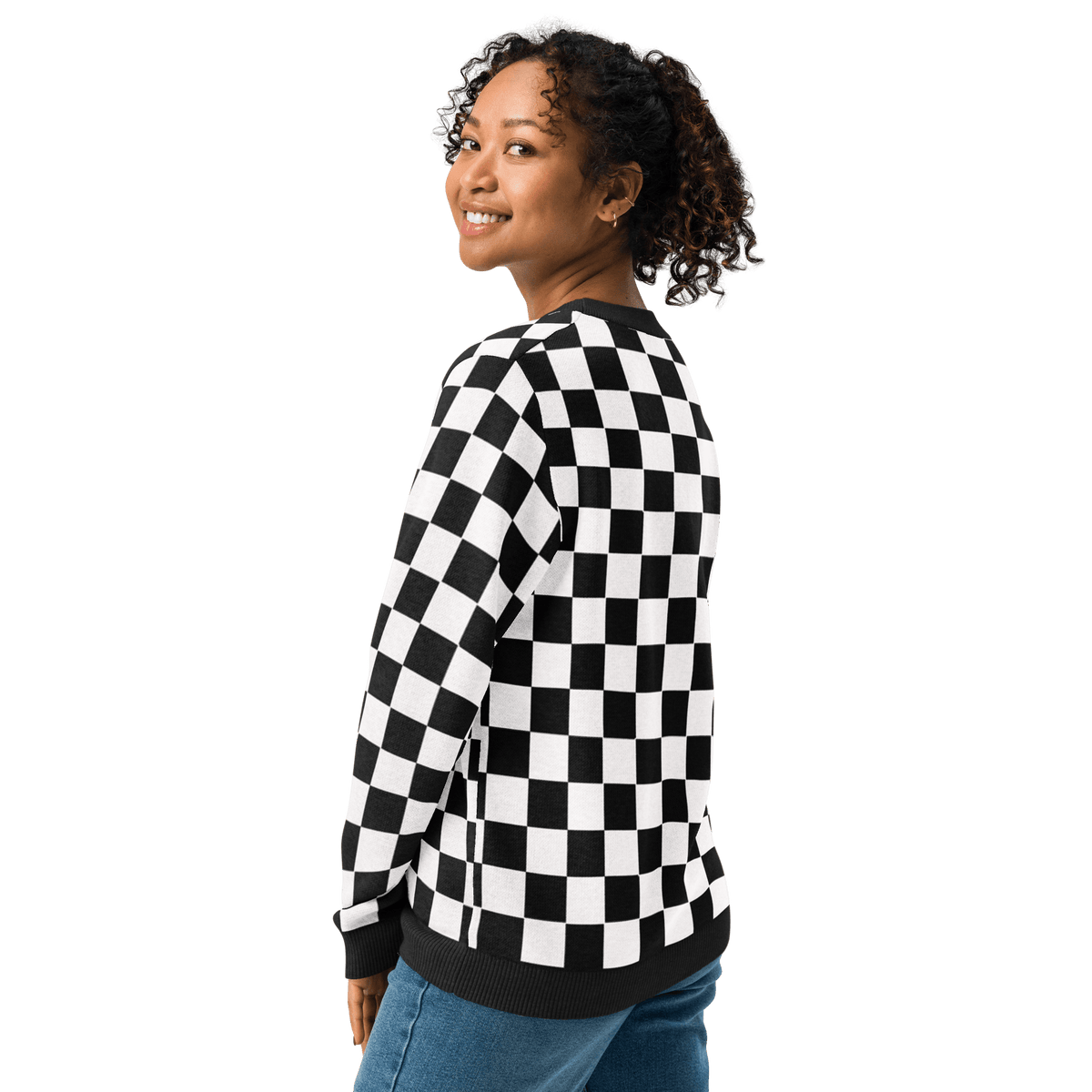 OG Checkered Knit Crewneck Sweater - Goth Cloth Co.2068701_19635