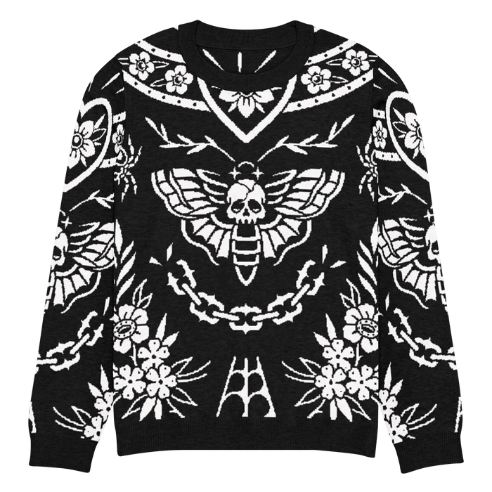 Old School Ink Knit Crewneck Sweater - Goth Cloth Co.3816513_19637