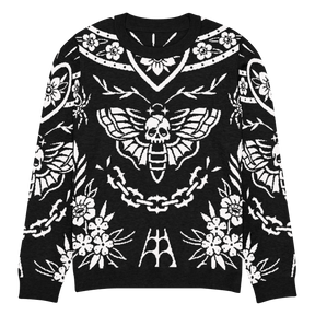 Old School Ink Knit Crewneck Sweater - Goth Cloth Co.3816513_19637