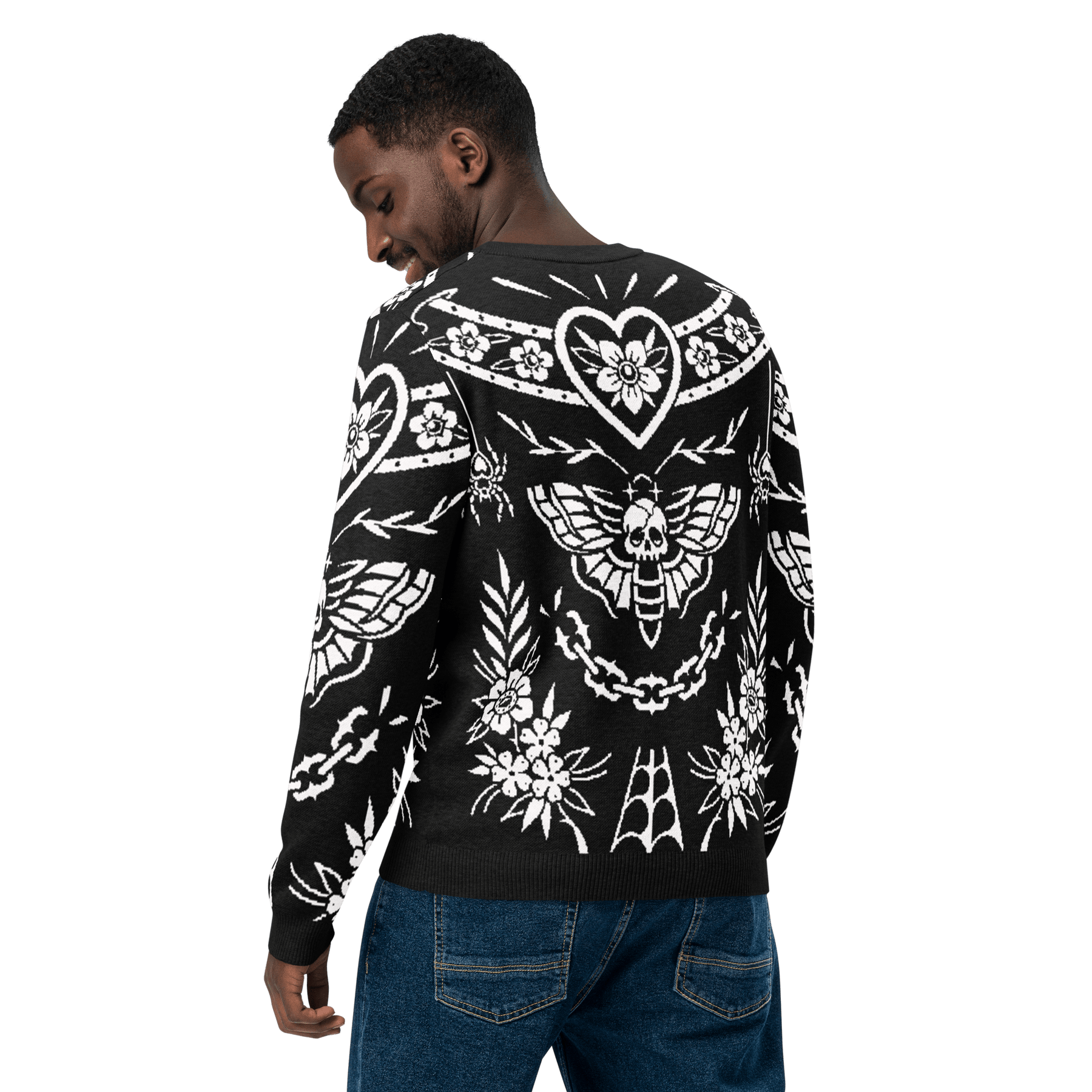 Old School Ink Knit Crewneck Sweater - Goth Cloth Co.3816513_19637