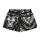Old School Ink Silky Pajama Shorts - Goth Cloth Co.2938931_20988