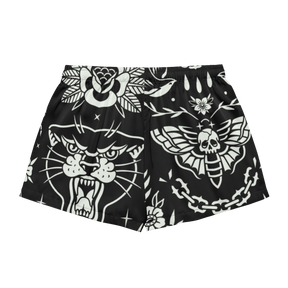 Old School Ink Silky Pajama Shorts - Goth Cloth Co.2938931_20988