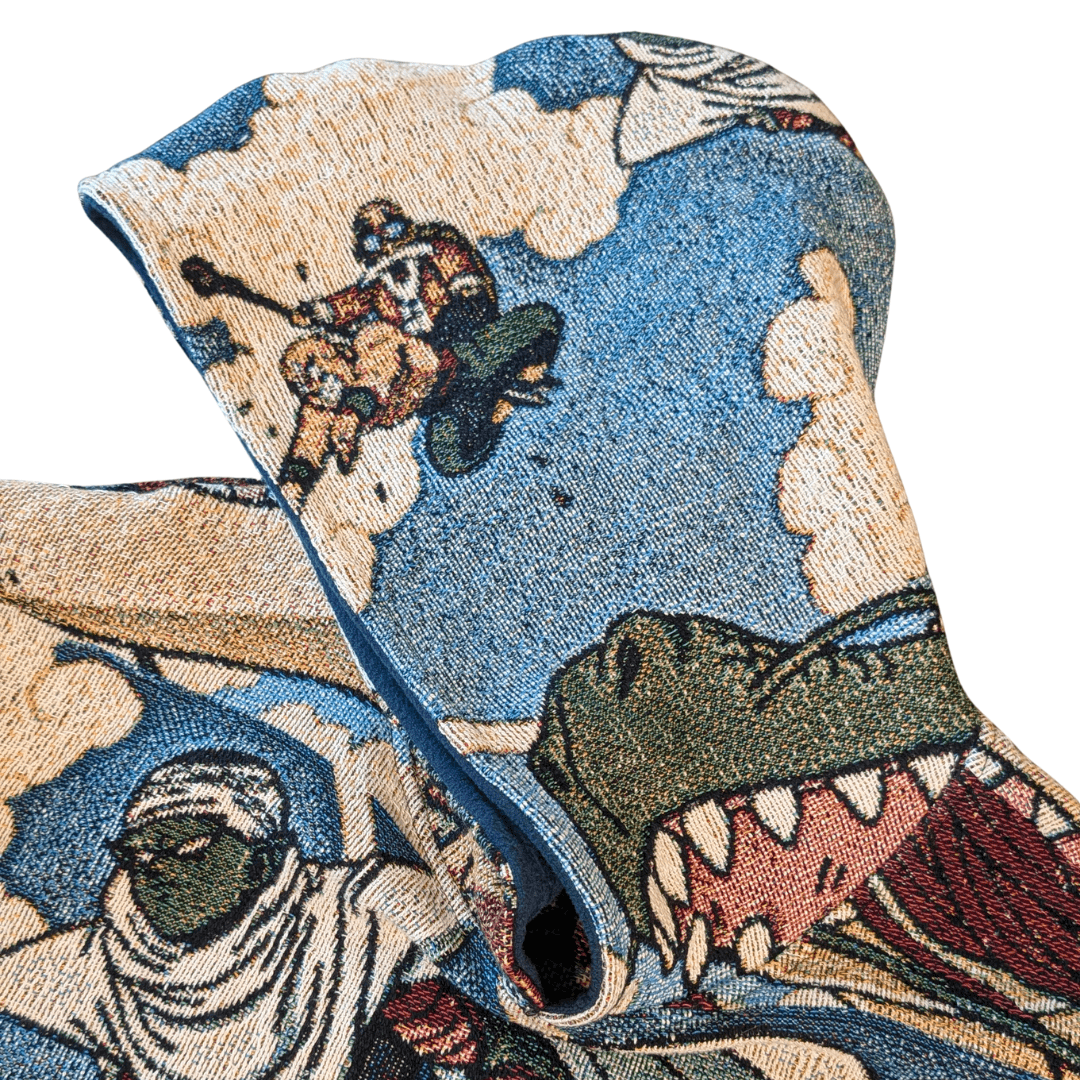 One - of - One Handmade Dragon Ball Z Fleece Hoodie (XL) - Goth Cloth Co.